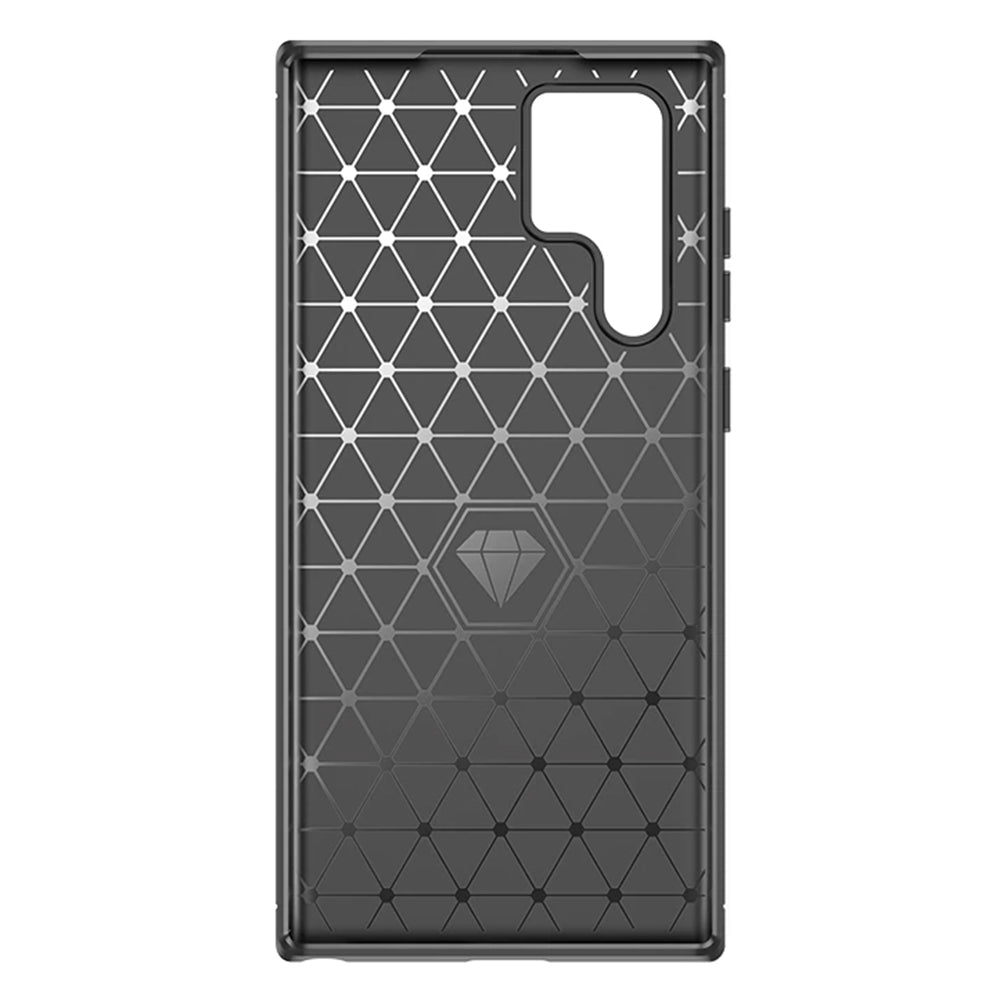 Custodia per Samsung Galaxy S24 Ultra S928, Techsuit, Carbonio, Nera