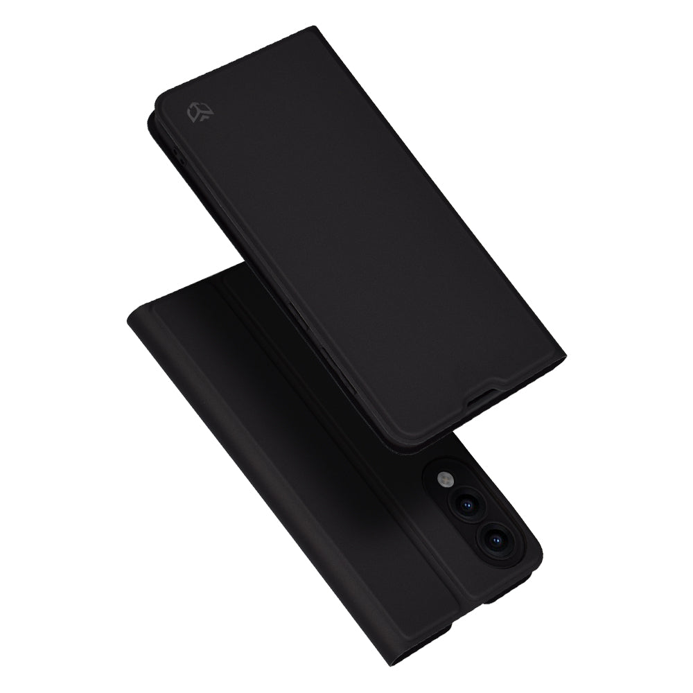 Custodia per Samsung Galaxy S25 Edge S937, Techsuit, Magskin Book, Nera