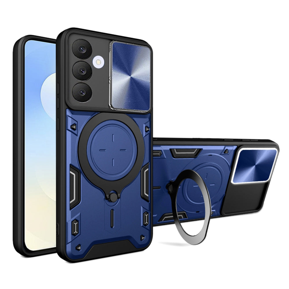 Custodia per Samsung Galaxy S25 FE, Techsuit, CamGuard Pro, Blu