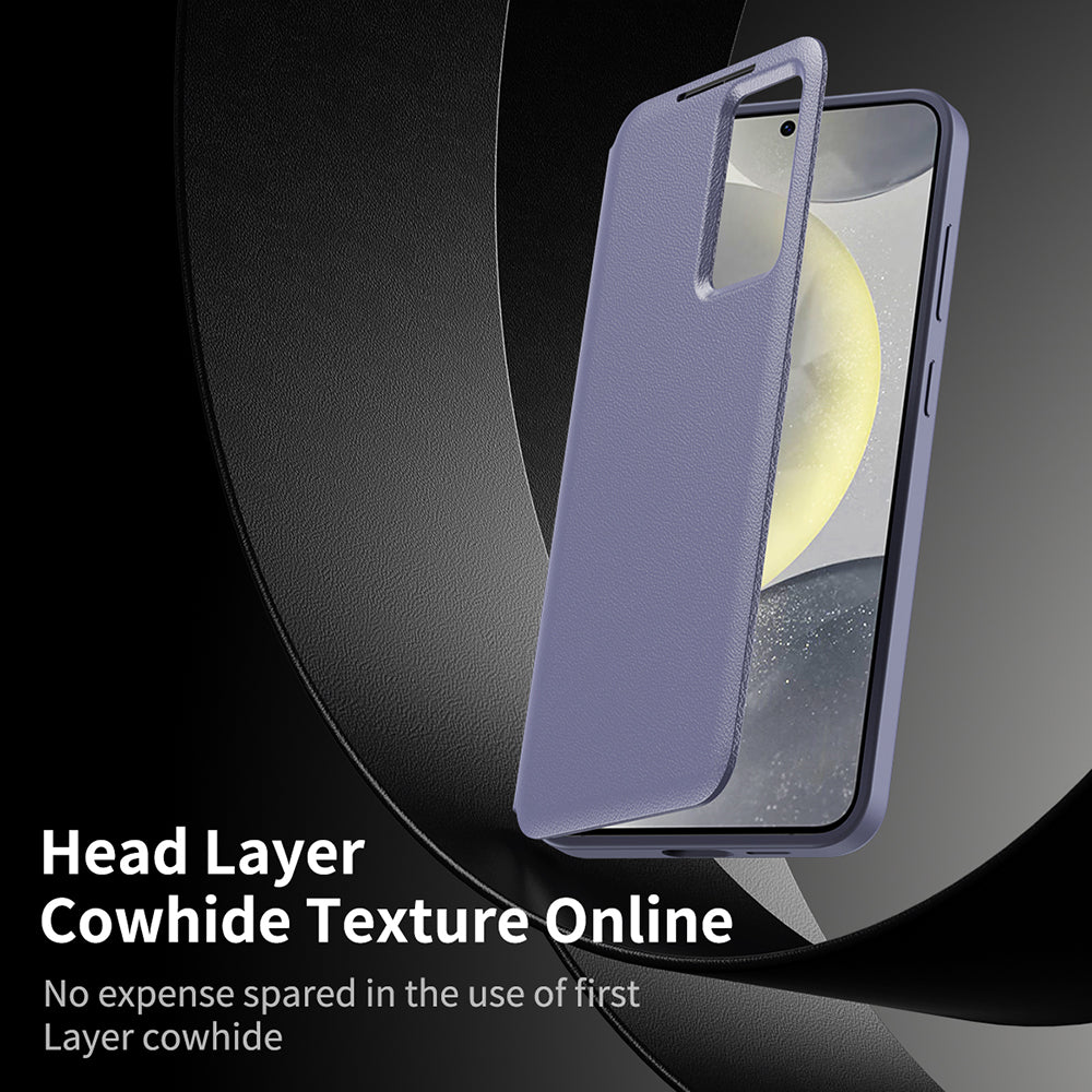 Custodia per Samsung Galaxy S25 FE, Techsuit, SmartView, Viola