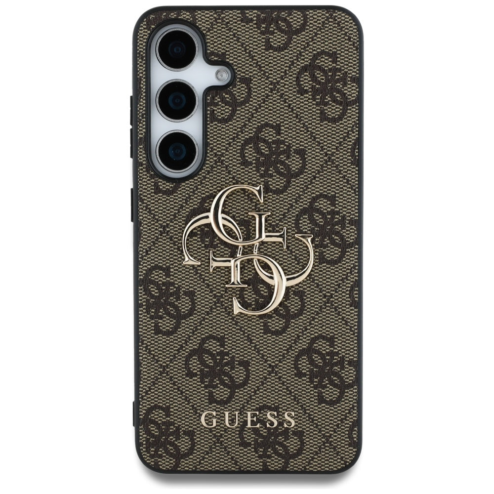 Étui pour Samsung Galaxy S25+ S936, Guess, 4G Big Logo, Marron