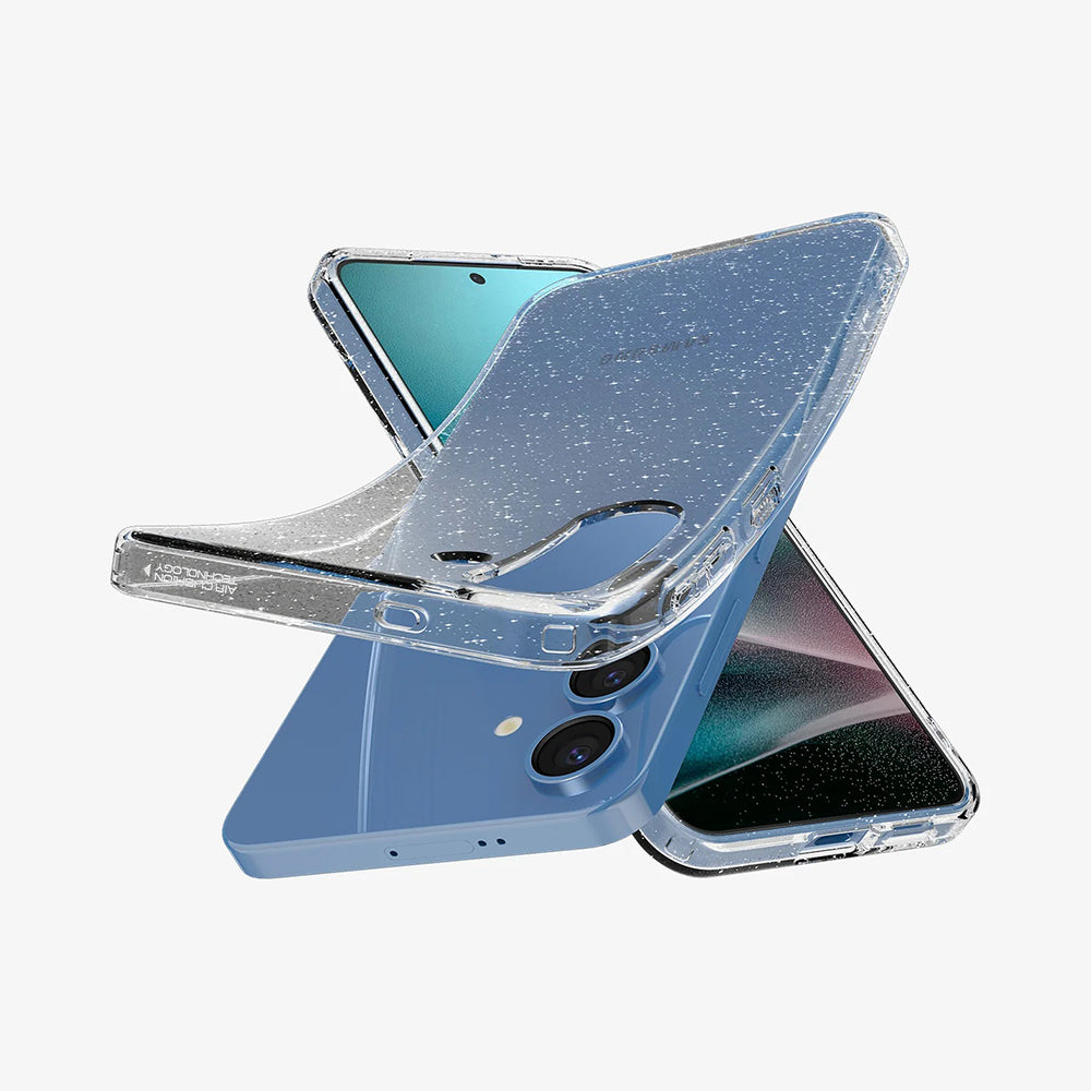 Étui pour Samsung Galaxy S25+ S936, Spigen, Liquid Crystal Glitter, Transparent