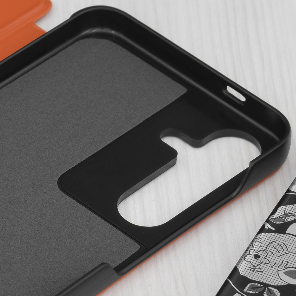 Coque pour Samsung Galaxy S25+ S936, Techsuit, eFold, Orange