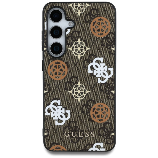 Custodia per Samsung Galaxy S25 S931, Guess, 4G Peony, Marrone