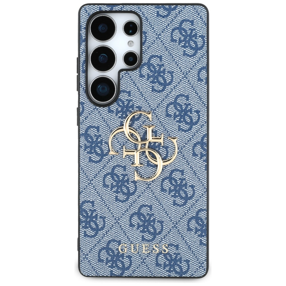 Custodia per Samsung Galaxy S25 Ultra S938, Guess, 4G Big Logo, Blu