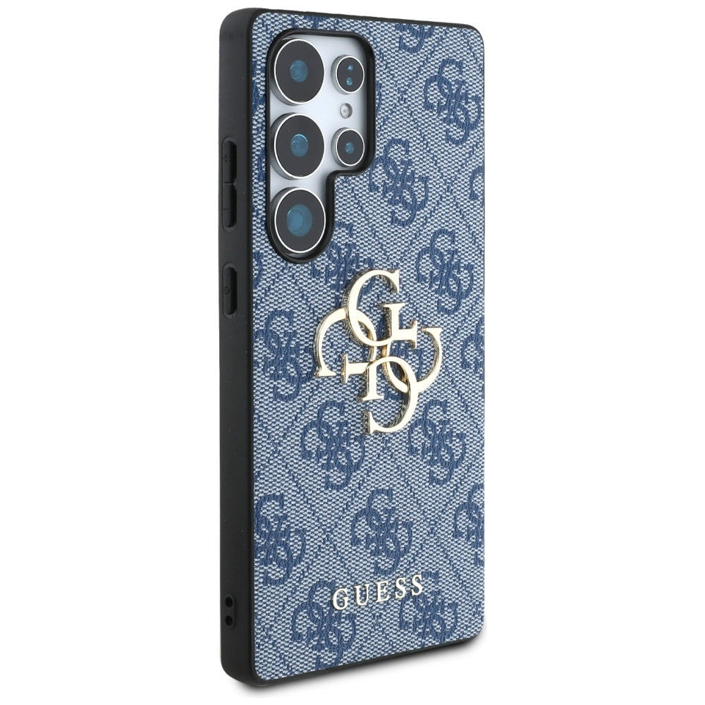 Custodia per Samsung Galaxy S25 Ultra S938, Guess, 4G Big Logo, Blu