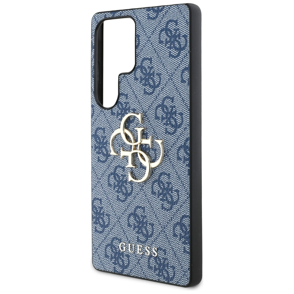 Custodia per Samsung Galaxy S25 Ultra S938, Guess, 4G Big Logo, Blu
