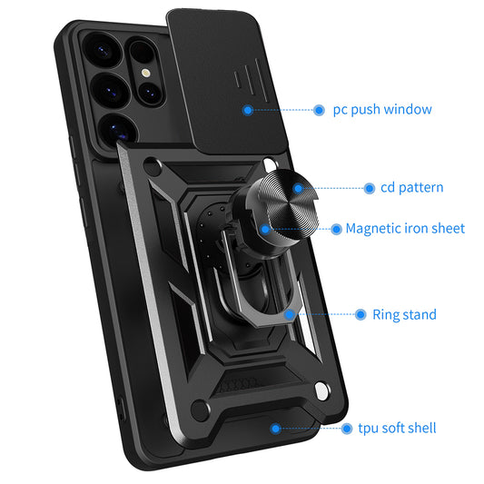 Case for Samsung Galaxy S25 Ultra S938, Techsuit, CamShield, Blue