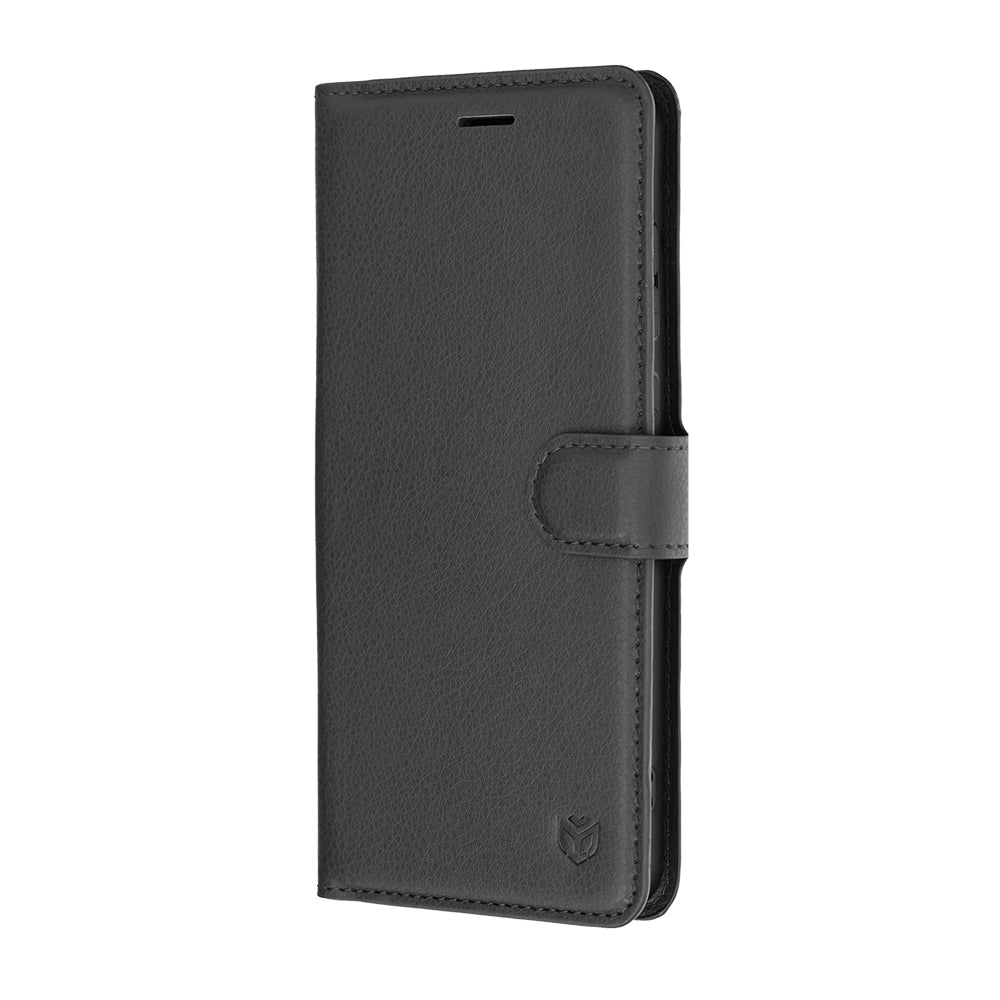 Custodia per Samsung Galaxy S26 FE S741 / S25 FE, Techsuit, Leather Folio, Nera