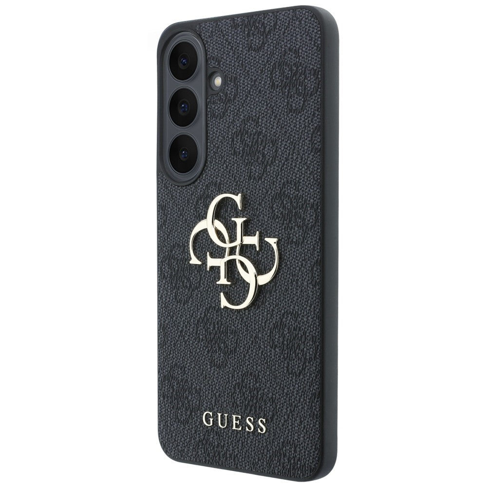 Hülle für Samsung Galaxy S26 FE S741, Guess, 4G Metall-Logo, Schwarz