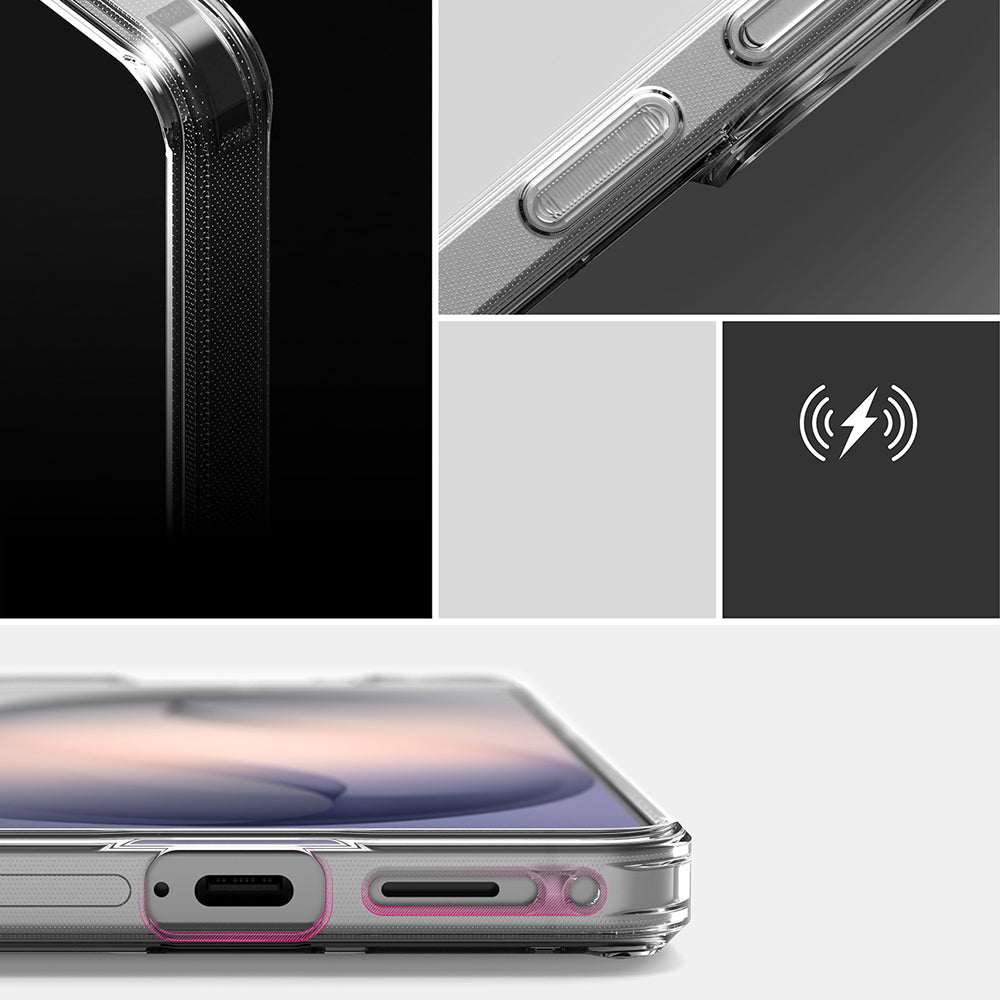 Custodia per Samsung Galaxy S26 Plus S947, Ringke, Fusion, Trasparente Opaca