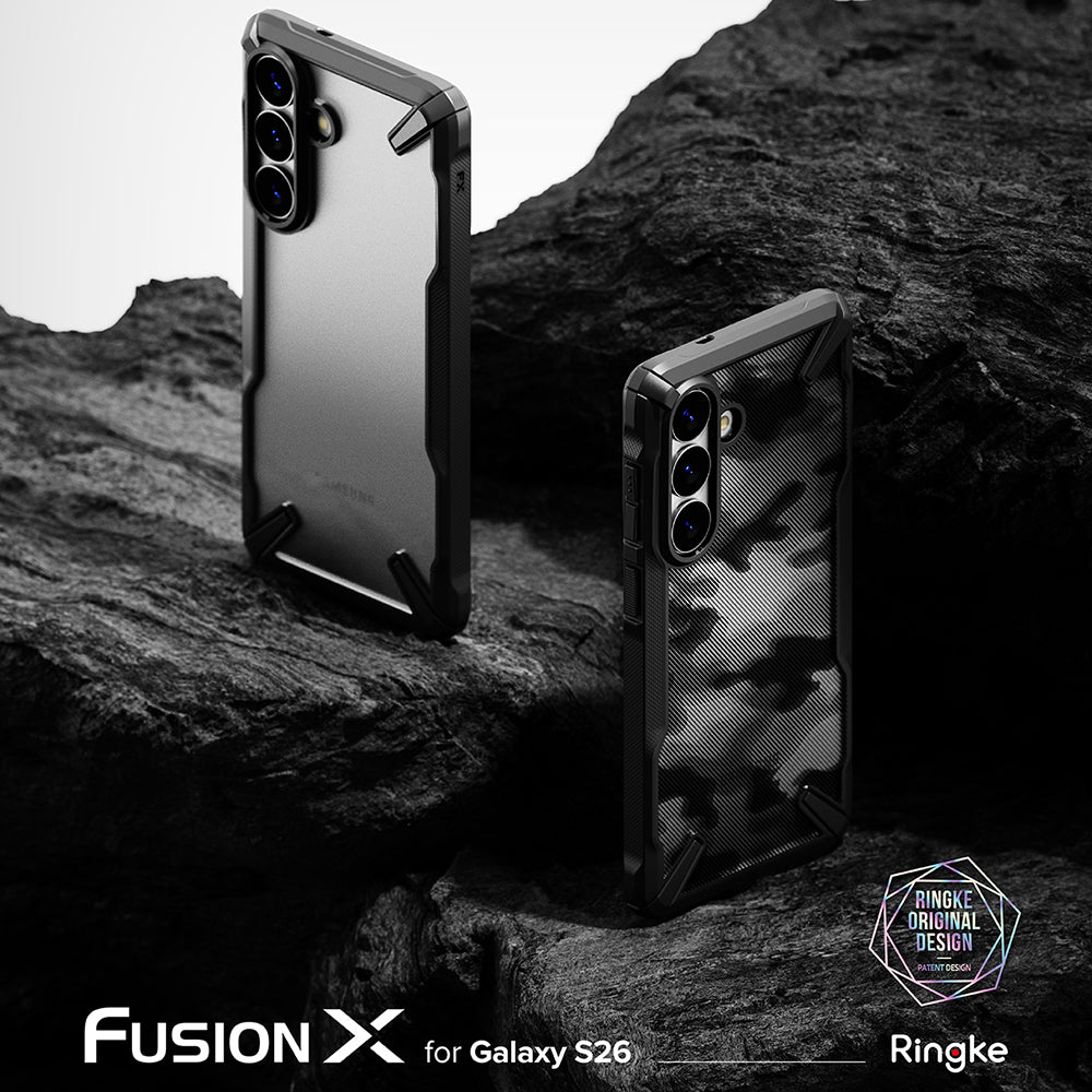 Étui pour Samsung Galaxy S26 Plus S947, Ringke, Fusion X, Noir