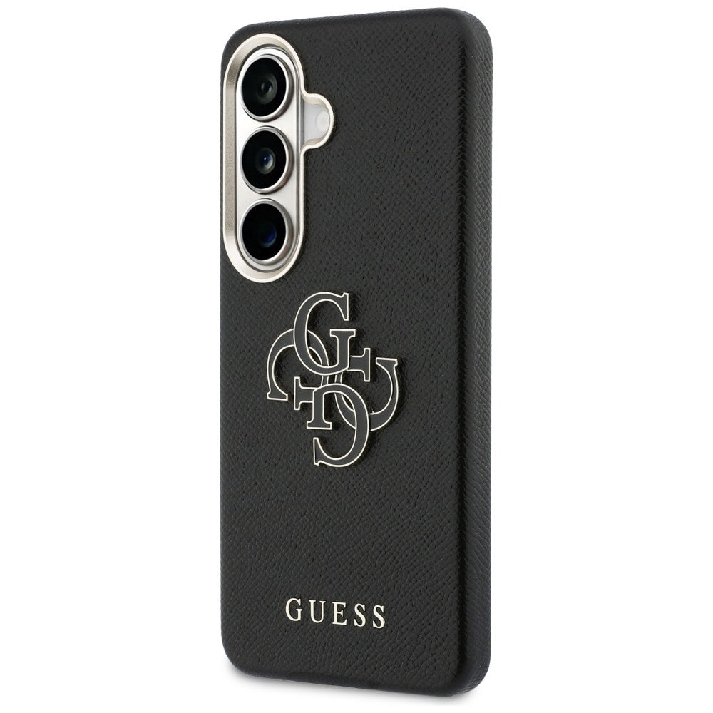 Custodia per Samsung Galaxy S26 Plus S947, Guess, 4G Grained Big and Classic Logo, Nera