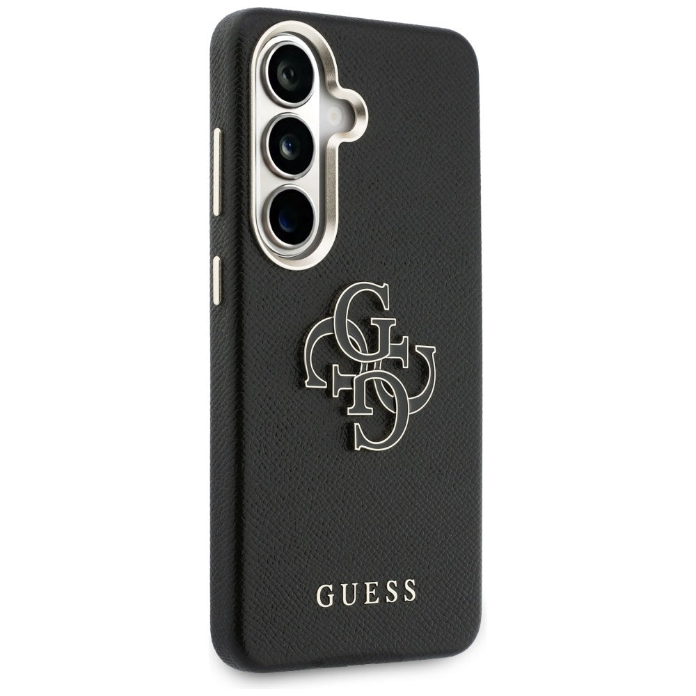 Custodia per Samsung Galaxy S26 Plus S947, Guess, 4G Grained Big and Classic Logo, Nera