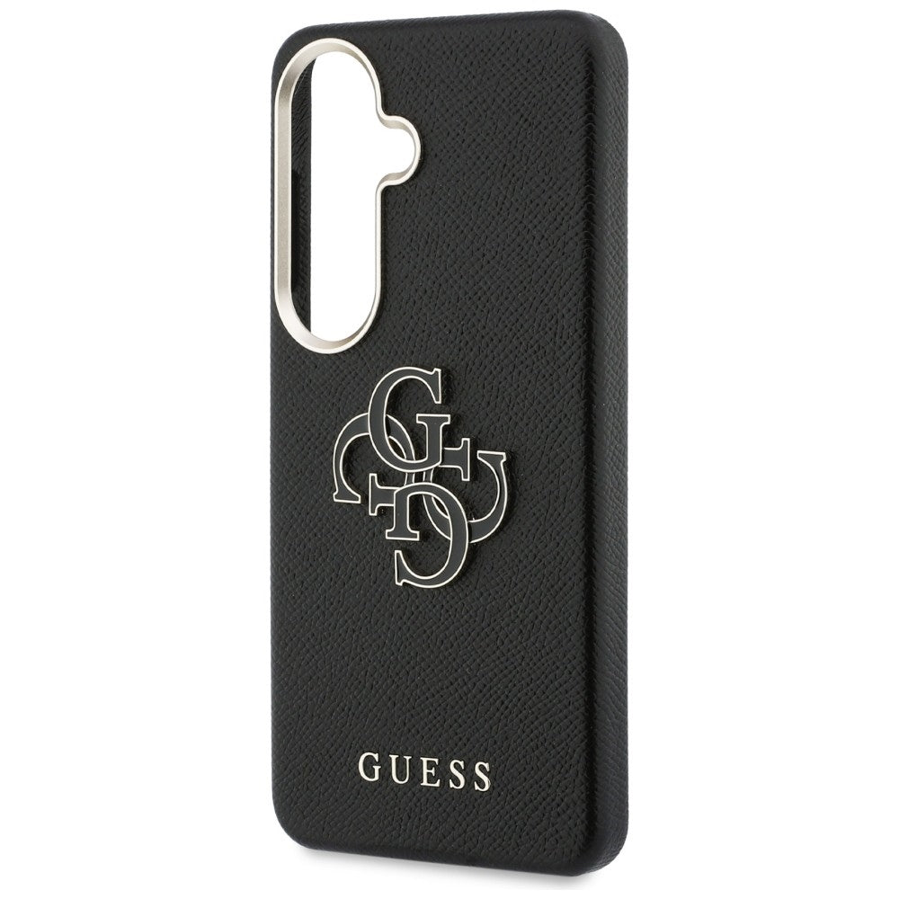 Custodia per Samsung Galaxy S26 Plus S947, Guess, 4G Grained Big and Classic Logo, Nera