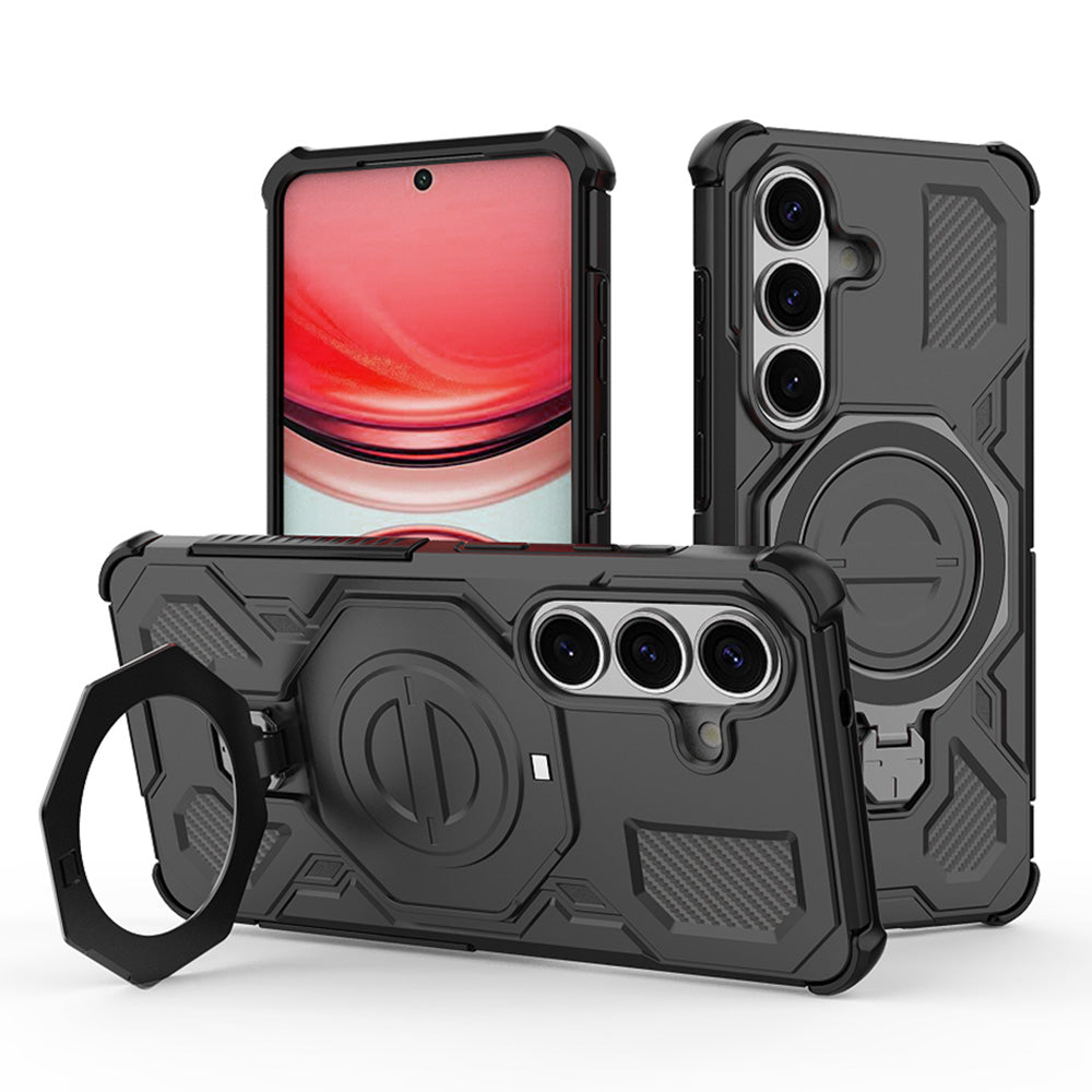 Hülle für Samsung Galaxy S26 Plus S947, Techsuit, Carbon Shield Pro, Schwarz