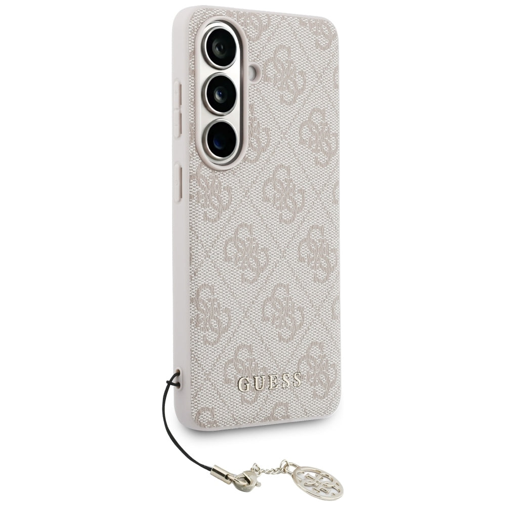 Custodia per Samsung Galaxy S26 S942, Guess, 4G Classic Logo Charm, Rosa