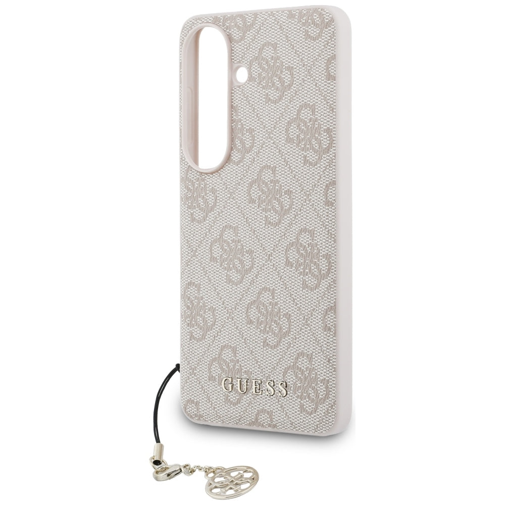 Custodia per Samsung Galaxy S26 S942, Guess, 4G Classic Logo Charm, Rosa
