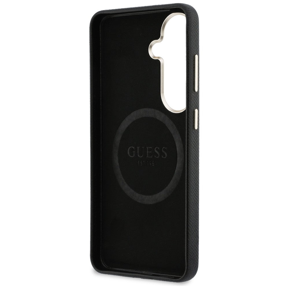 Hülle für Samsung Galaxy S26 S942, Guess, Rhinestone Round Logo, Schwarz