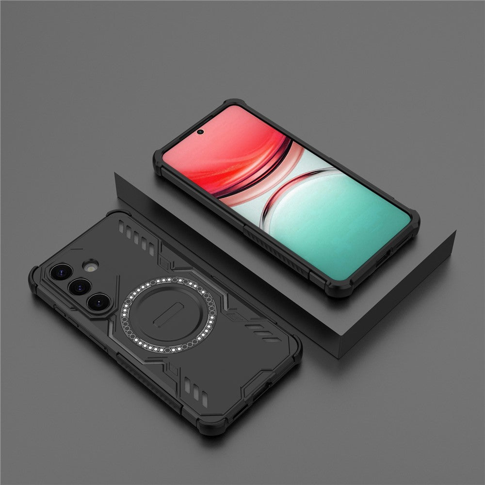 Custodia MagSafe per Samsung Galaxy S26 S942, Techsuit, ArmorMag, Nera