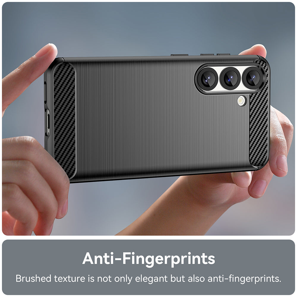 Hülle für Samsung Galaxy S26 S942, Techsuit, Carbon, Schwarz