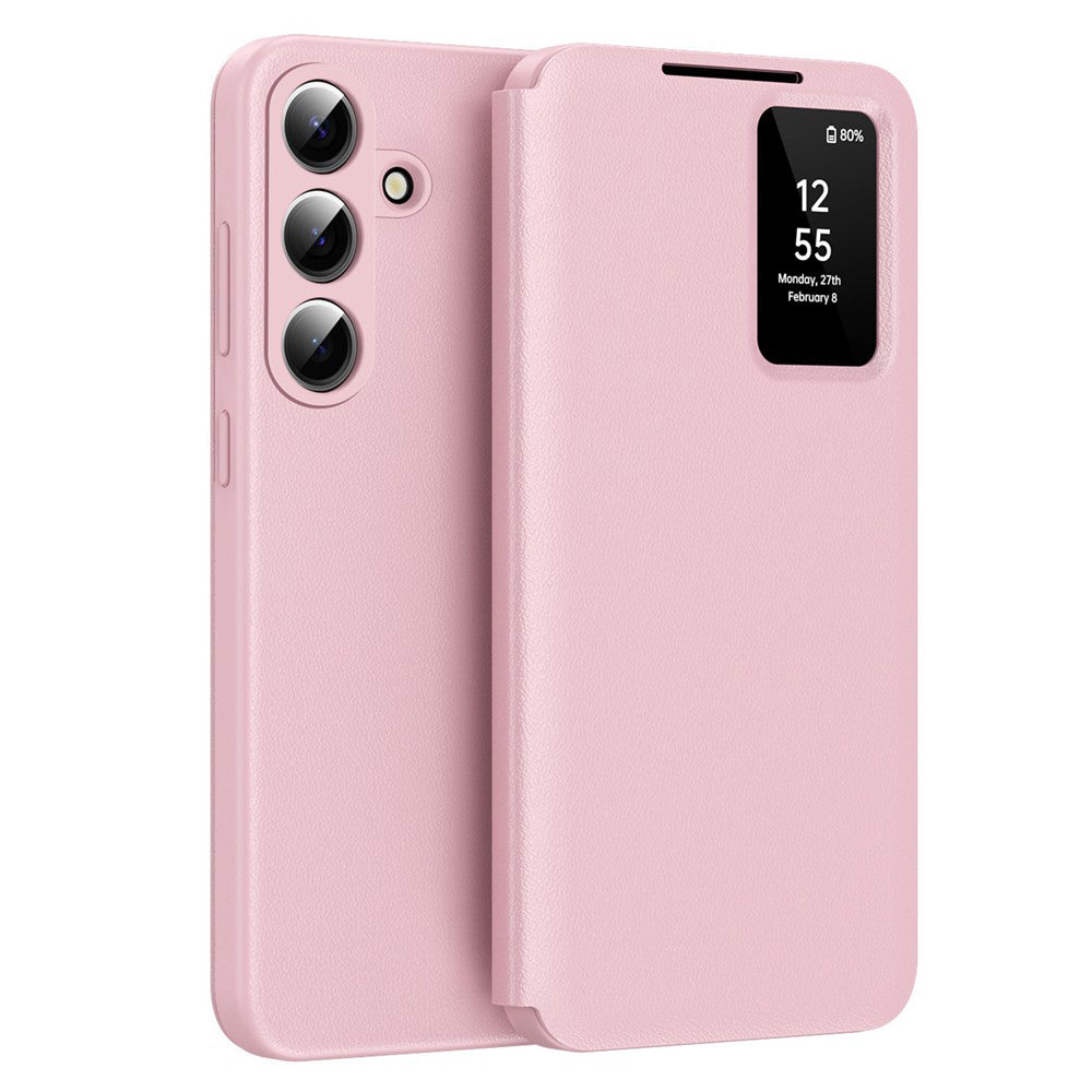 Custodia per Samsung Galaxy S26 S942, Techsuit, SmartView, Rosa