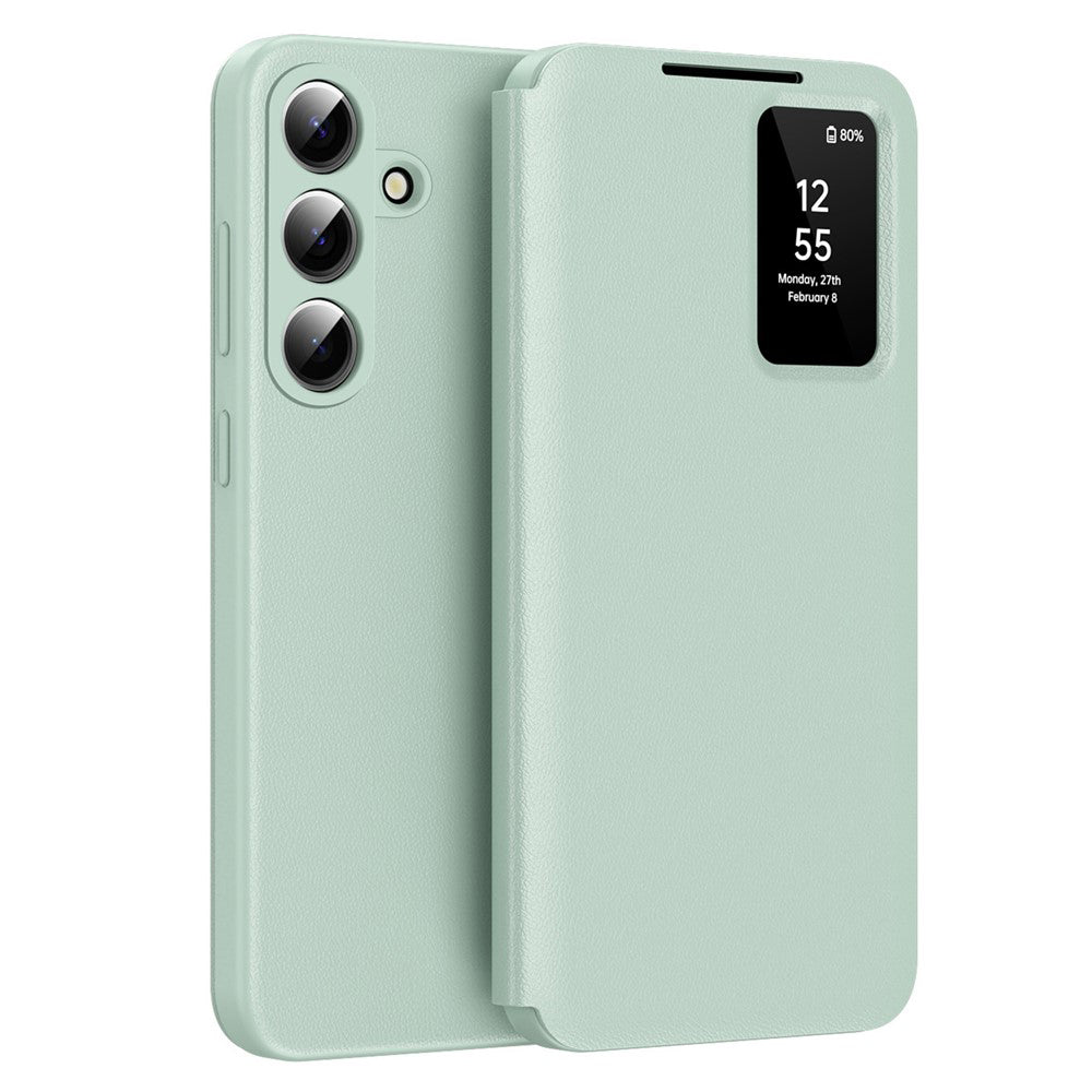 Hülle für Samsung Galaxy S26 S942, Techsuit, SmartView, Grün