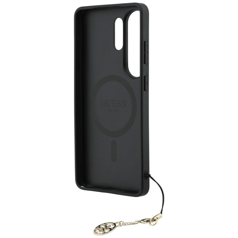Custodia per Samsung Galaxy S26 Ultra S948, Guess, 4G Classic Logo Charm, Nera