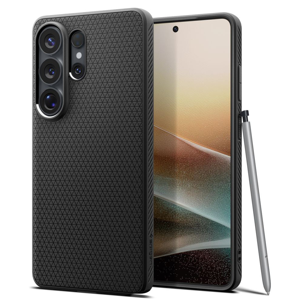 Custodia per Samsung Galaxy S26 Ultra S948, Spigen, Liquid Air, Nera Opaca ACS10670