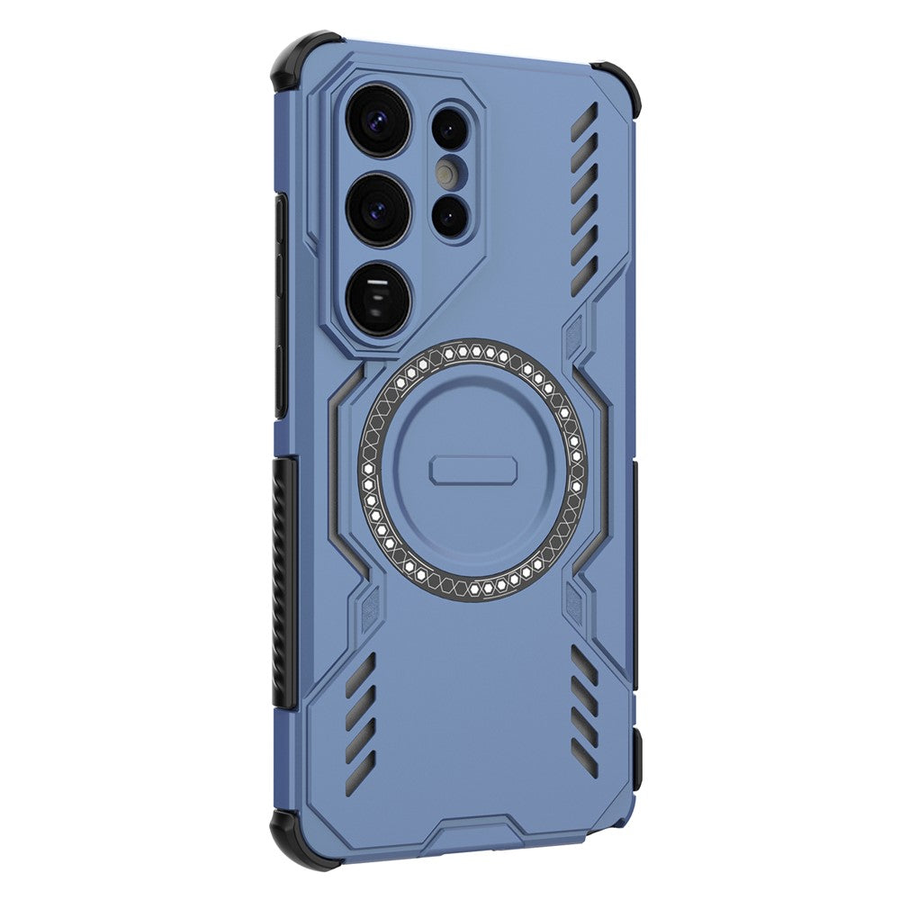 Custodia MagSafe per Samsung Galaxy S26 Ultra S948, Techsuit, ArmorMag, Blu