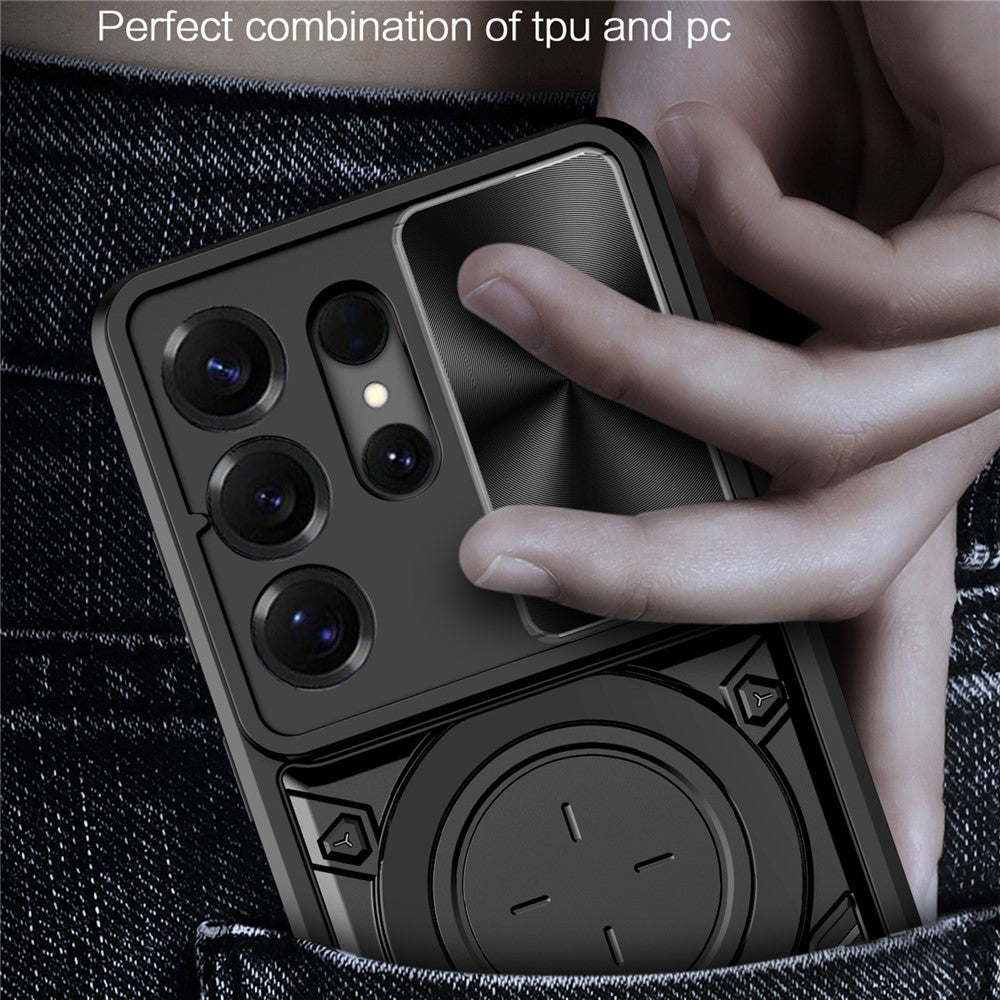 Custodia per Samsung Galaxy S26 Ultra S948, Techsuit, CamGuard Pro, Nera