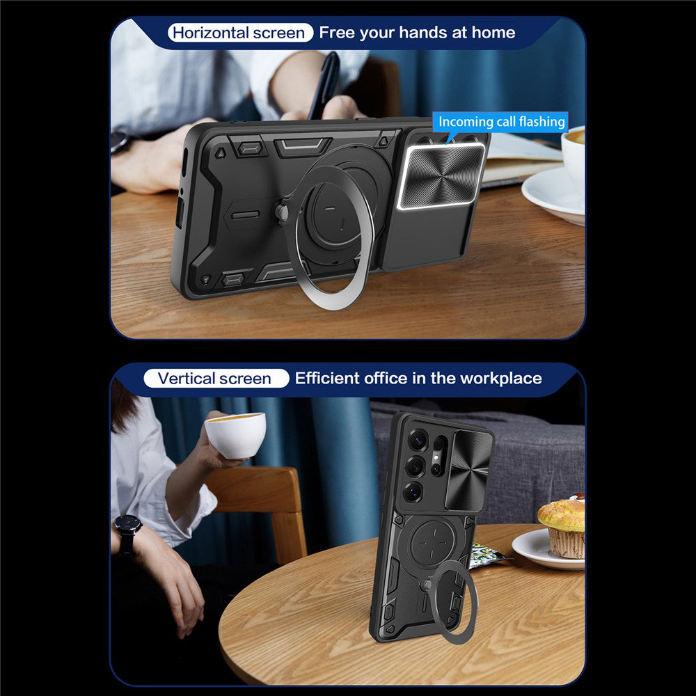 Custodia per Samsung Galaxy S26 Ultra S948, Techsuit, CamGuard Pro, Nera