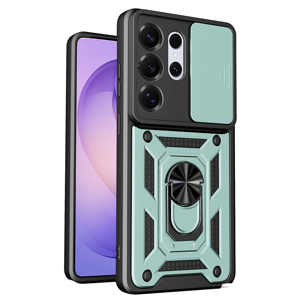 Hülle für Samsung Galaxy S26 Ultra S948, Techsuit, CamShield, Grün