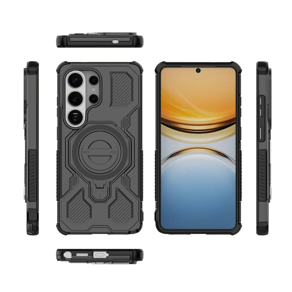 Hülle für Samsung Galaxy S26 Ultra S948, Techsuit, Carbon Shield Pro, Schwarz