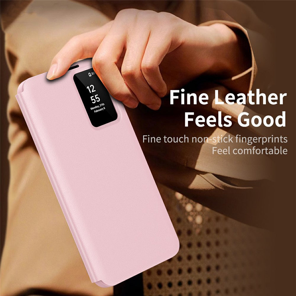 Custodia per Samsung Galaxy S26 Ultra S948, Techsuit, SmartView, Rosa
