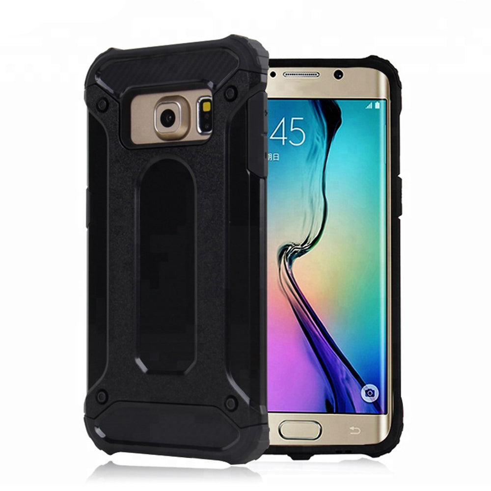Custodia per Samsung Galaxy S6 G920, Techsuit, Hybrid Armor, Nera