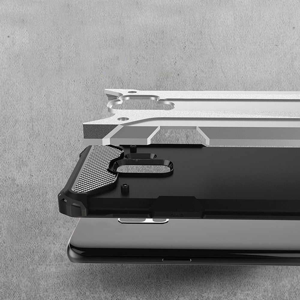 Custodia per Samsung Galaxy S9 G960, Techsuit, Hybrid Armor, Nera