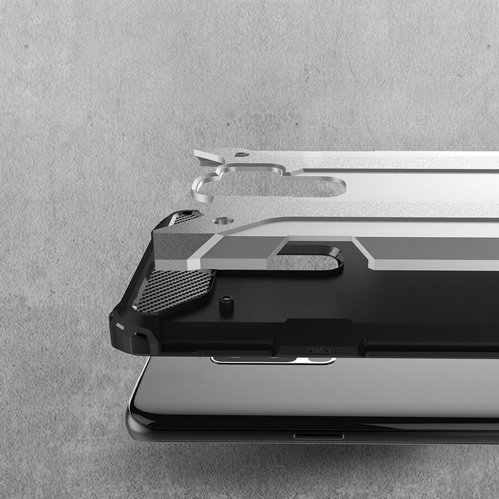 Custodia per Samsung Galaxy S9+ G965, Techsuit, Hybrid Armor, Nera
