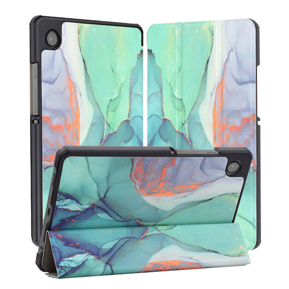 Custodia per Samsung Galaxy Tab A11+ / Tab A9+, Techsuit, FoldPro Green Time, Multicolore