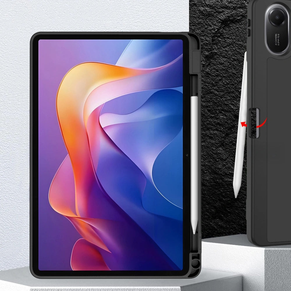 Hülle für Samsung Galaxy Tab A11 / Tab A9, Techsuit, Flex Trifold Neues Modell, Rosa