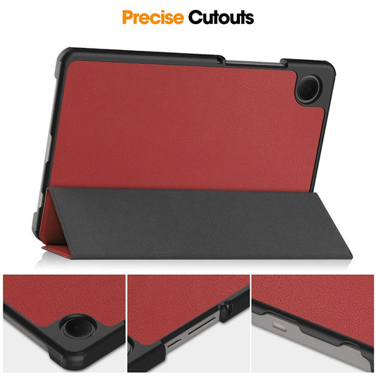 Étui pour Samsung Galaxy Tab A11 / Tab A9, Techsuit, FoldPro Nouveau Modèle, Rouge