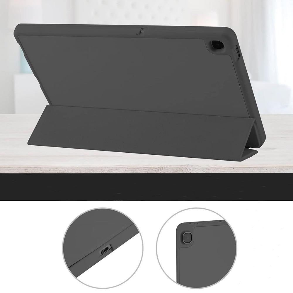 Custodia per Samsung Galaxy Tab A7 Lite, Techsuit, Flex Trifold, Nera