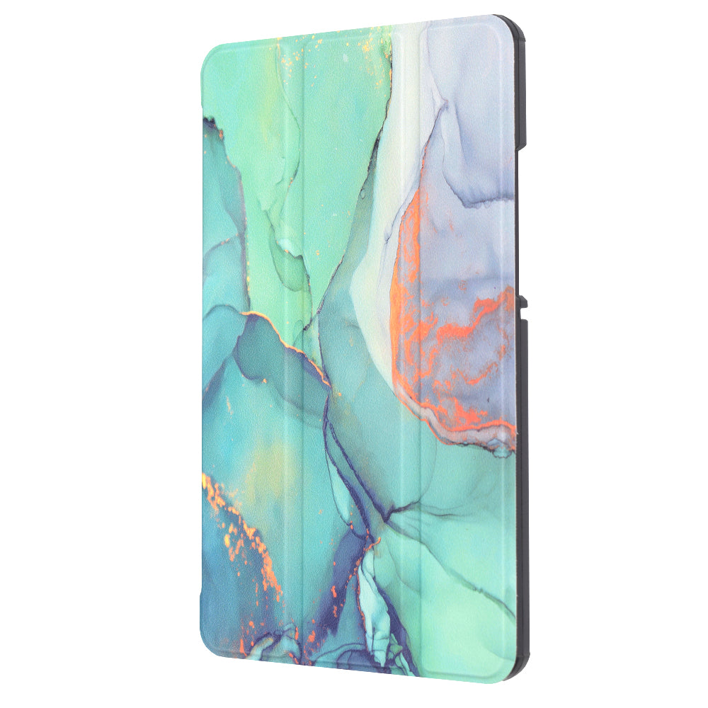 Hülle für Samsung Galaxy Tab A11 / Tab A9, Techsuit, FoldPro Green Time, Mehrfarbig