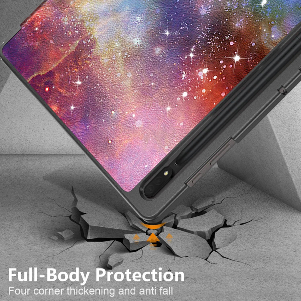 Custodia per Samsung Galaxy Tab S10 Ultra / Tab S9 Ultra / Tab S8 Ultra, Techsuit, FoldPro Galaxy, Multicolore