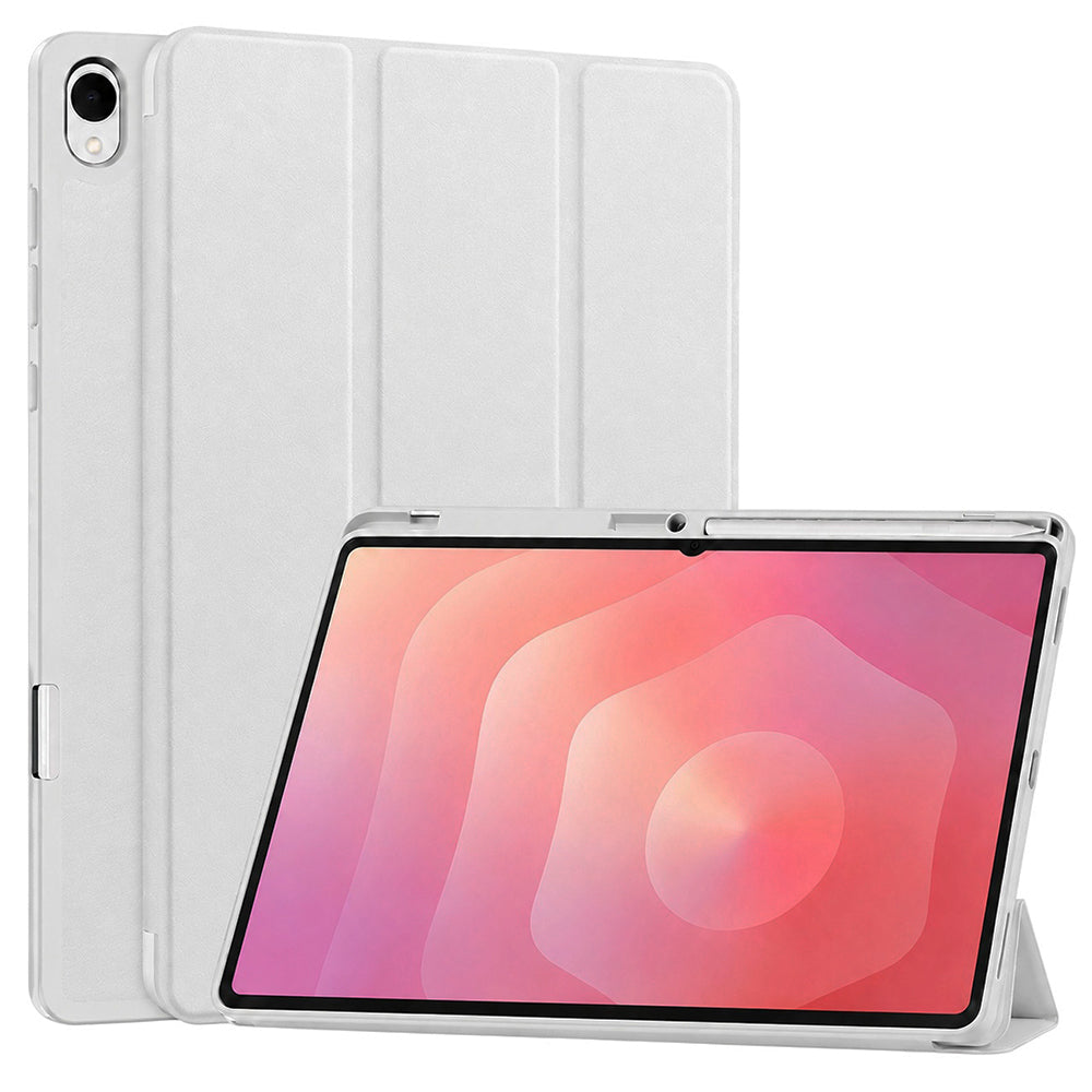 Hülle für Samsung Galaxy Tab S12 Plus, Techsuit, Flex Trifold, Grau