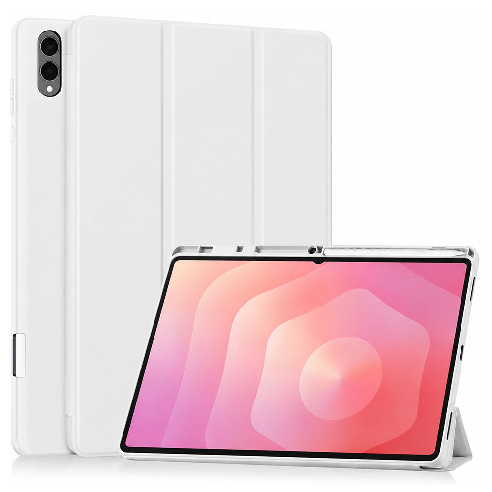 Hülle für Samsung Galaxy Tab S12 Ultra / Tab S11 Ultra, Techsuit, Flex Trifold, Grau