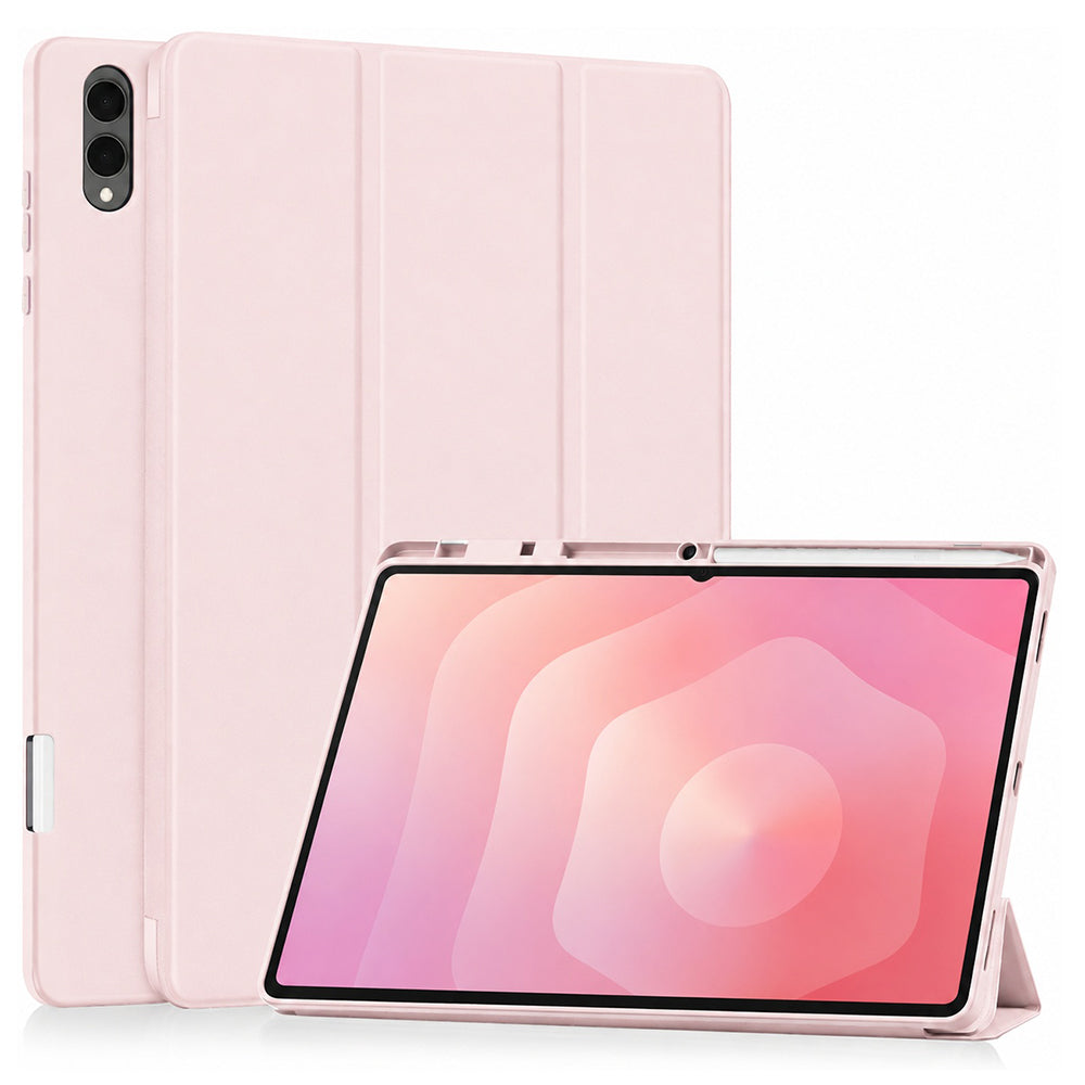 Hülle für Samsung Galaxy Tab S12 Ultra / Tab S11 Ultra, Techsuit, Flex Trifold, Rosa