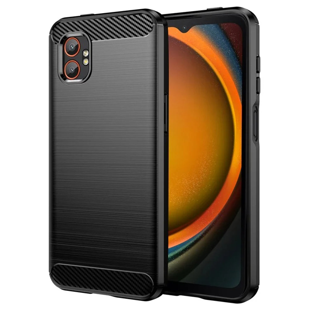 Custodia per Samsung Galaxy XCover7 Pro, Techsuit, Carbonio, Nera