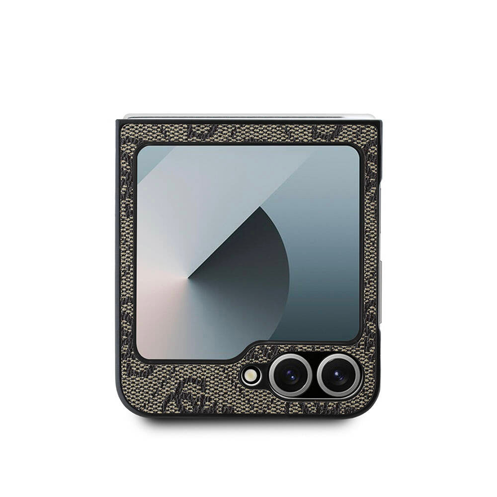 Hülle für Samsung Galaxy Z Flip7 F766, Guess, 4G Metal Logo, Rosa