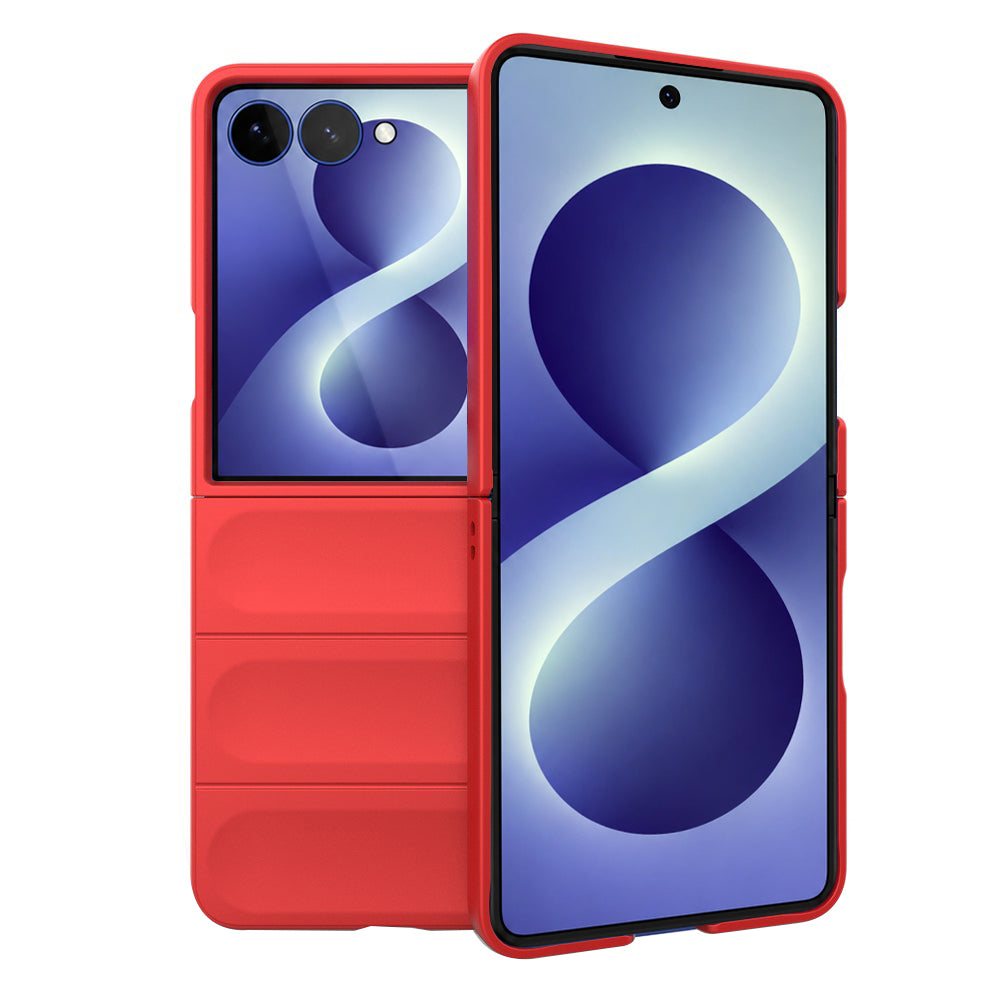 Custodia per Samsung Galaxy Z Flip8 F776, Techsuit, Magic Shield, Rossa